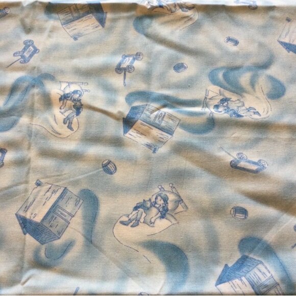 Vintage Wizard of Oz Fabric Dorothy Toto Cyclone 2000 L Frank Baum OOP Rare - Picture 1 of 3